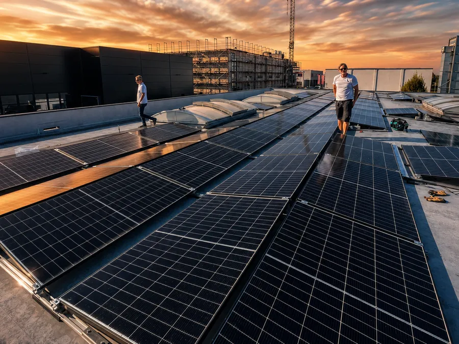 Möbelschreinerei mit Photovoltaikanlage von ELTERA, 66,22 kWp