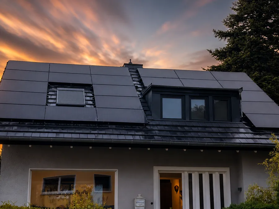 Privathaus mit Photovoltaikanlage von ELTERA, 8,8 kWp